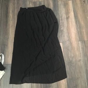 Shorts With See-through Over Them